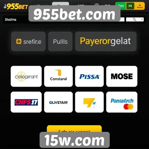 Opções de pagamento disponíveis no 955bet